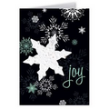 Seed Paper Shape Holiday Greeting Card - Joy (Snowflake)